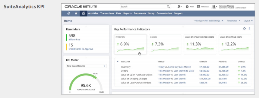 SuiteAnalytics KPI